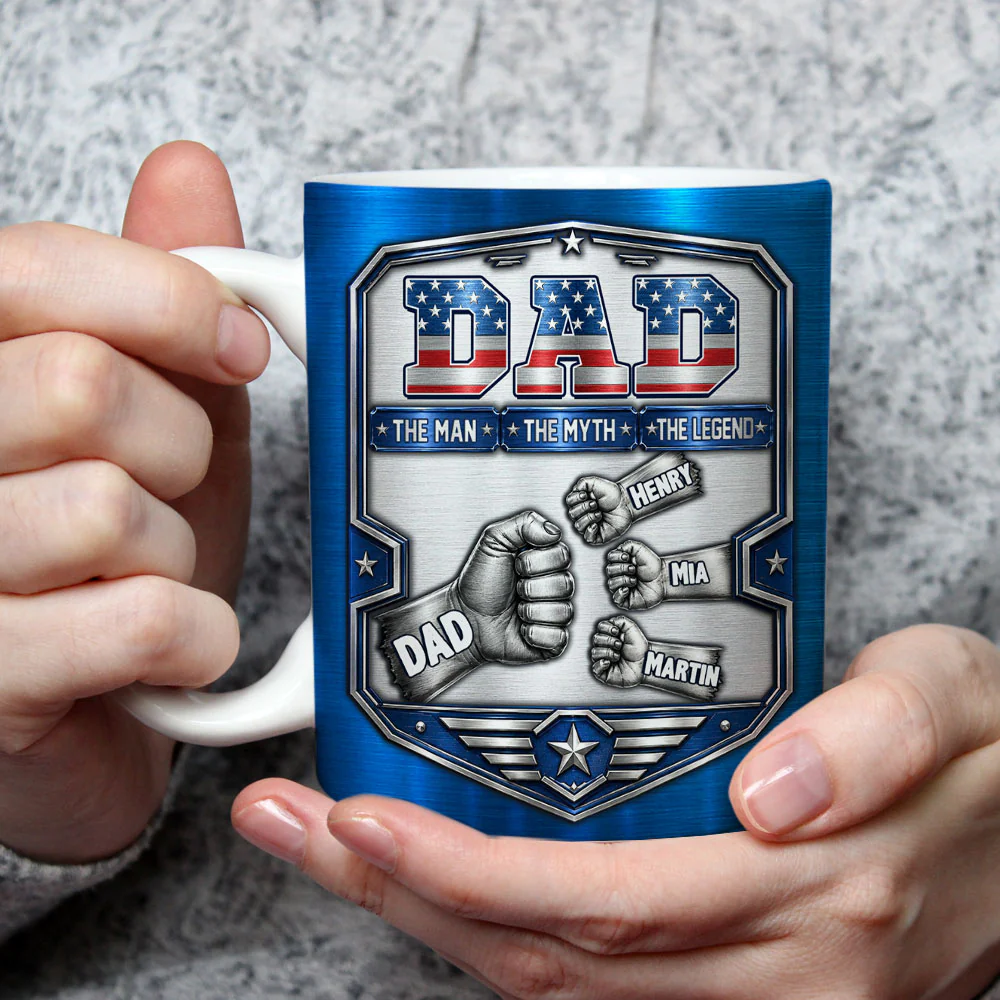 The Myth - Personalized Custom 3D Inflated Effect Mug - Image 3