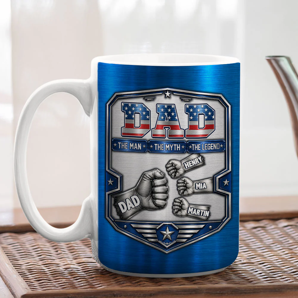 The Myth - Personalized Custom 3D Inflated Effect Mug - Image 4