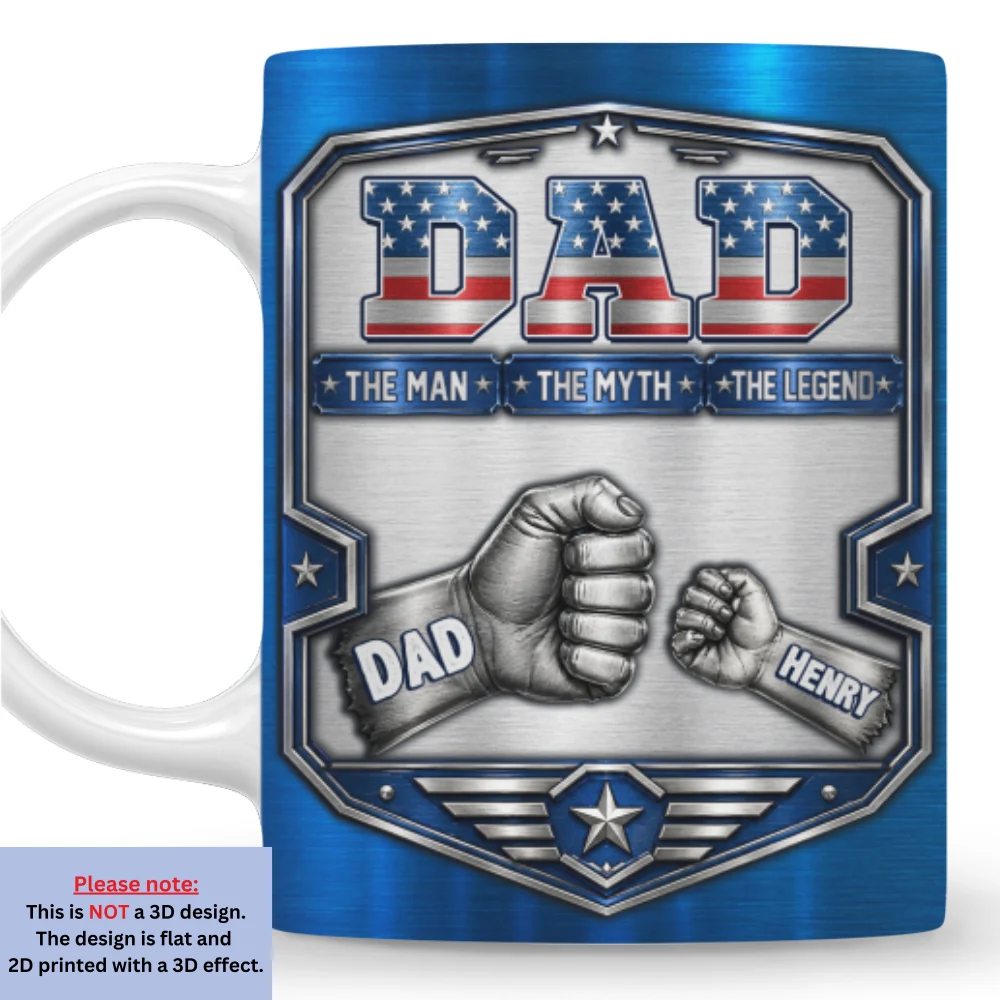 The Myth - Personalized Custom 3D Inflated Effect Mug - Image 7
