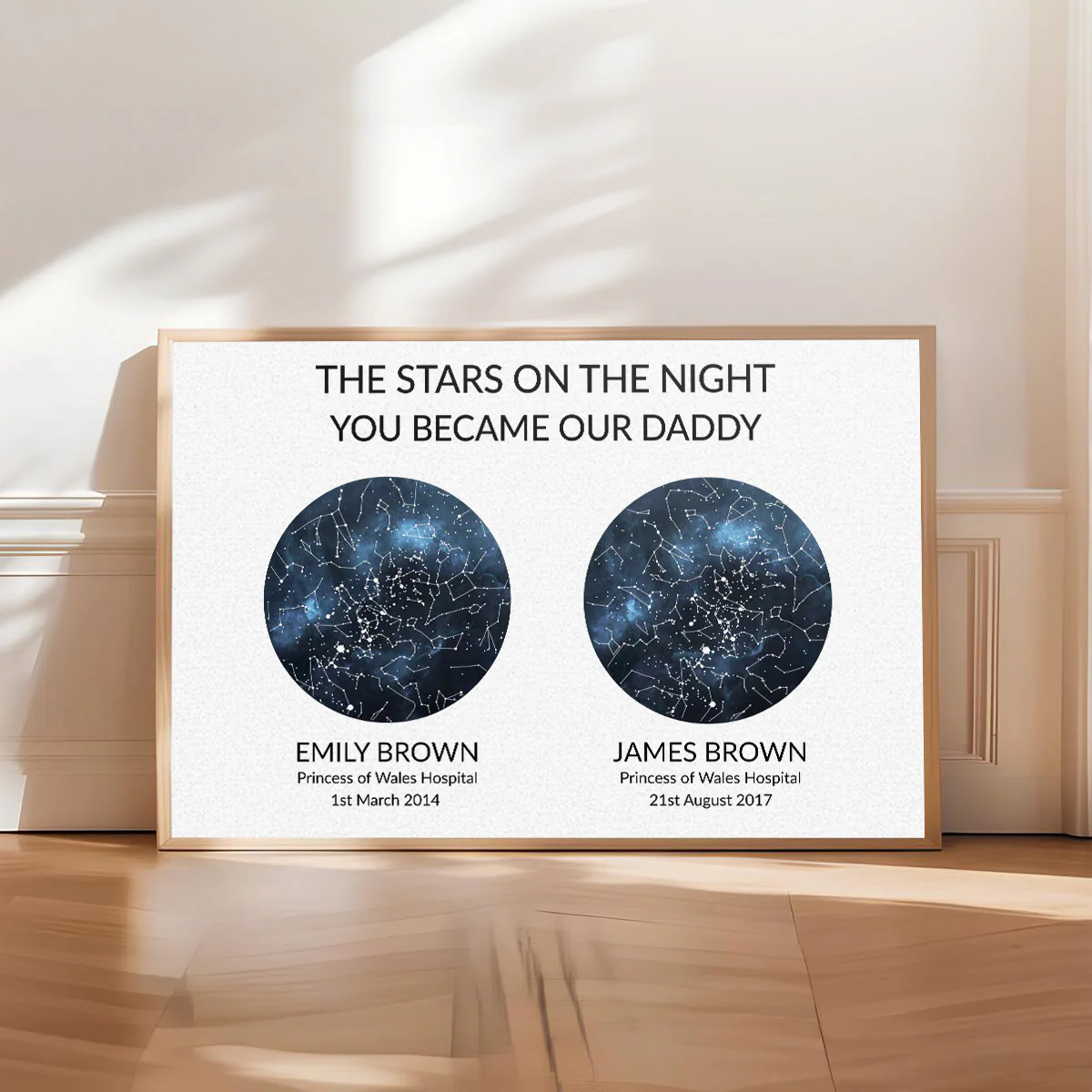 The Night You Became Daddy - Personalized Custom Poster - Image 2