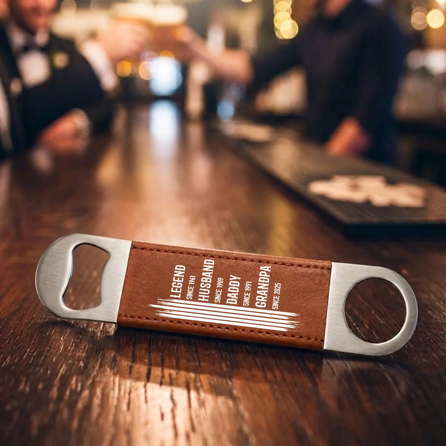 The Original Legend - Personalized Custom Leather Bottle Opener - Image 3