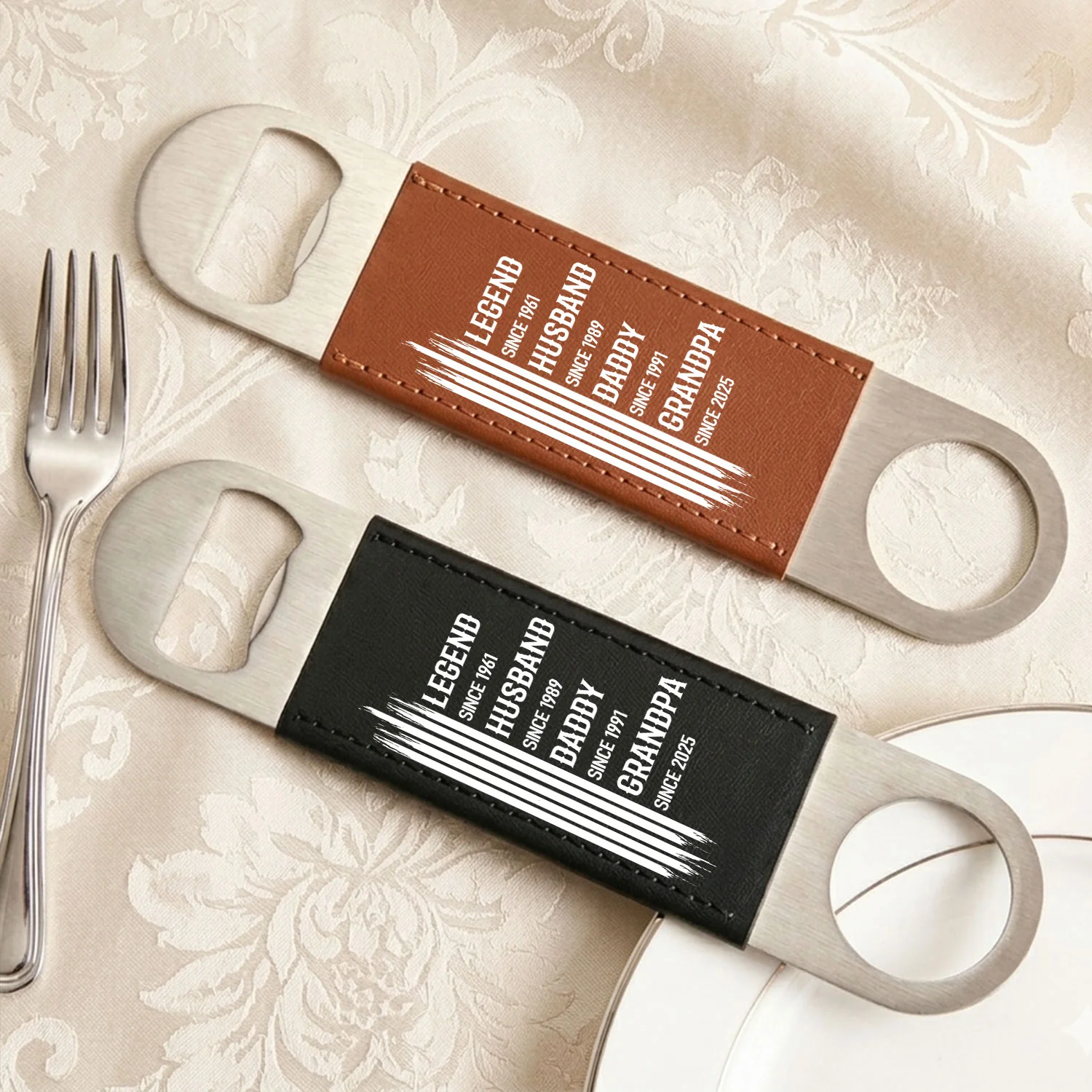 The Original Legend - Personalized Custom Leather Bottle Opener - Image 4