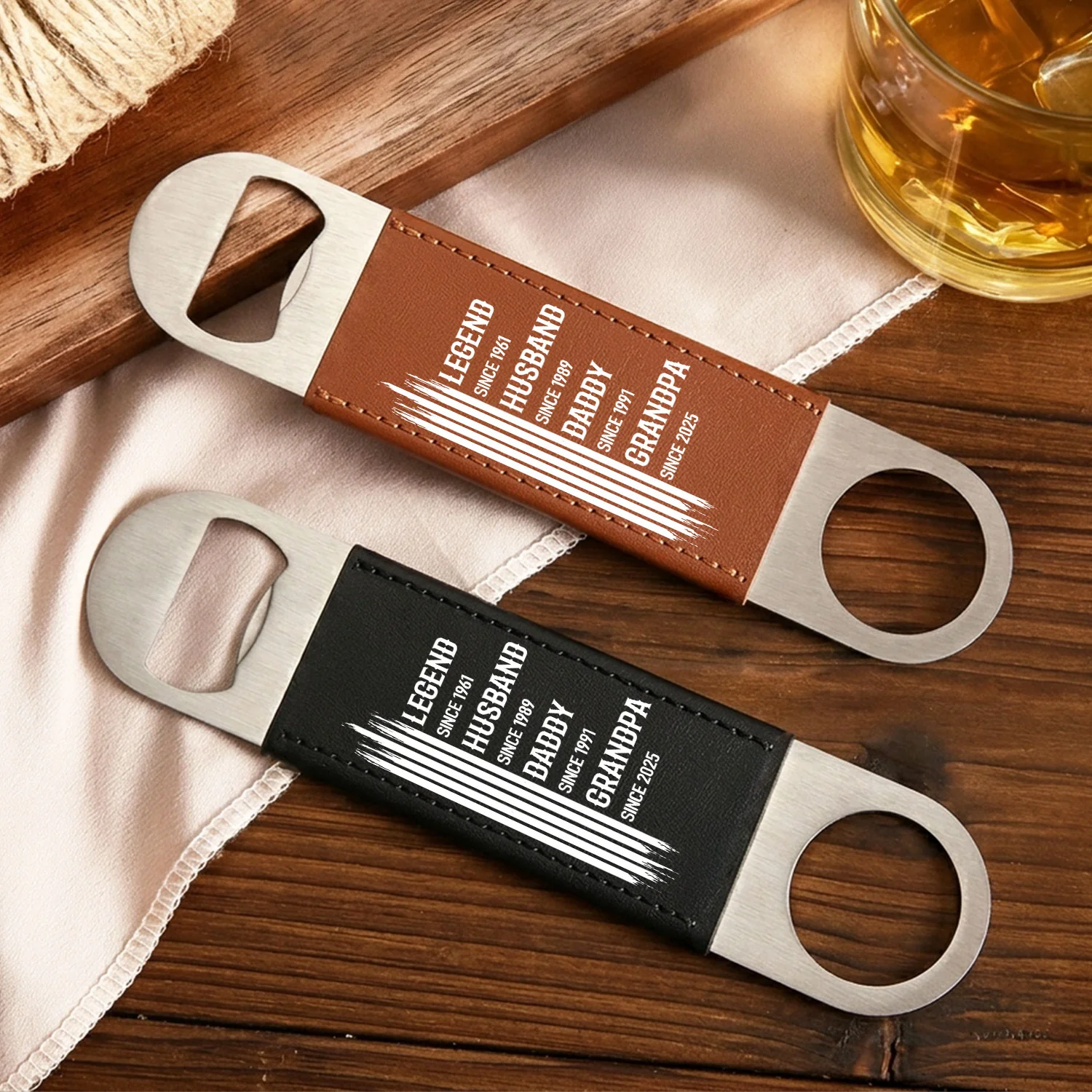 The Original Legend - Personalized Custom Leather Bottle Opener - Image 5