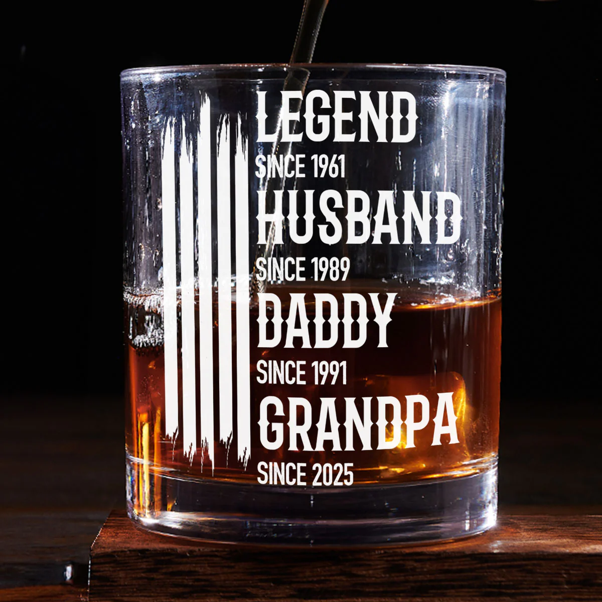 The Original Legend - Personalized Custom Whiskey Glass