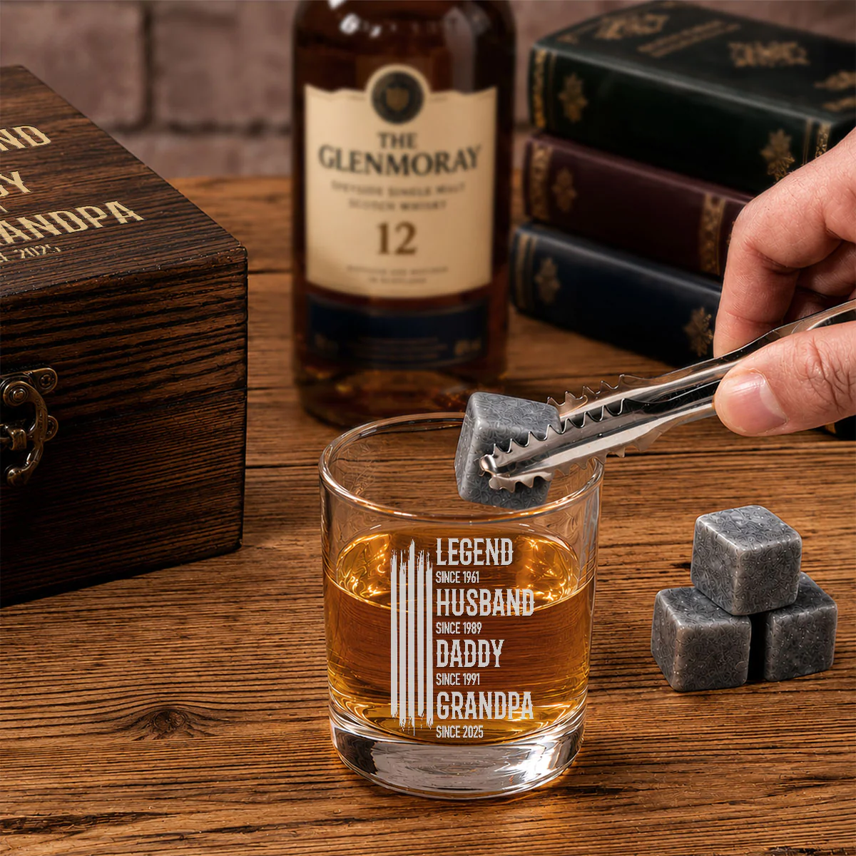 The Original Legend - Personalized Custom Whiskey Glass Set - Image 2