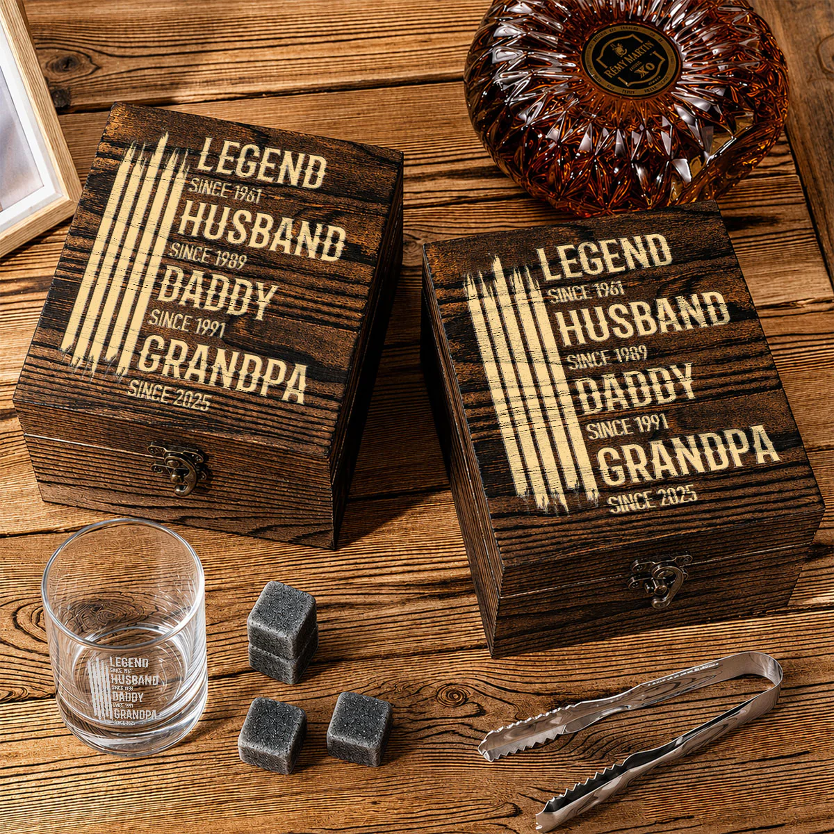 The Original Legend - Personalized Custom Whiskey Glass Set - Image 3