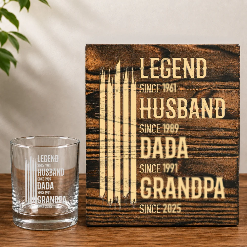 The Original Legend - Personalized Custom Whiskey Glass Set - Image 7