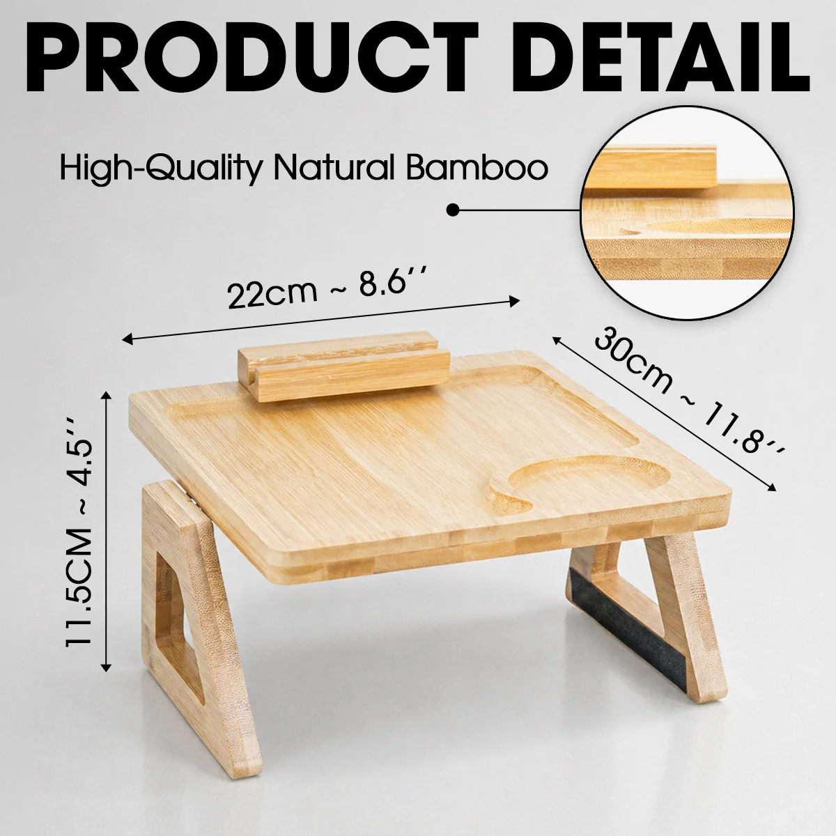 The Original Legend - Personalized Custom Wooden Couch Arm Table - Image 5