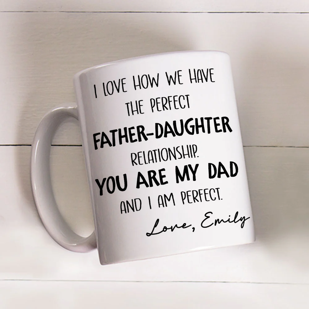 The Perfect Relationship - Personalized Custom Coffee Mug - Image 3