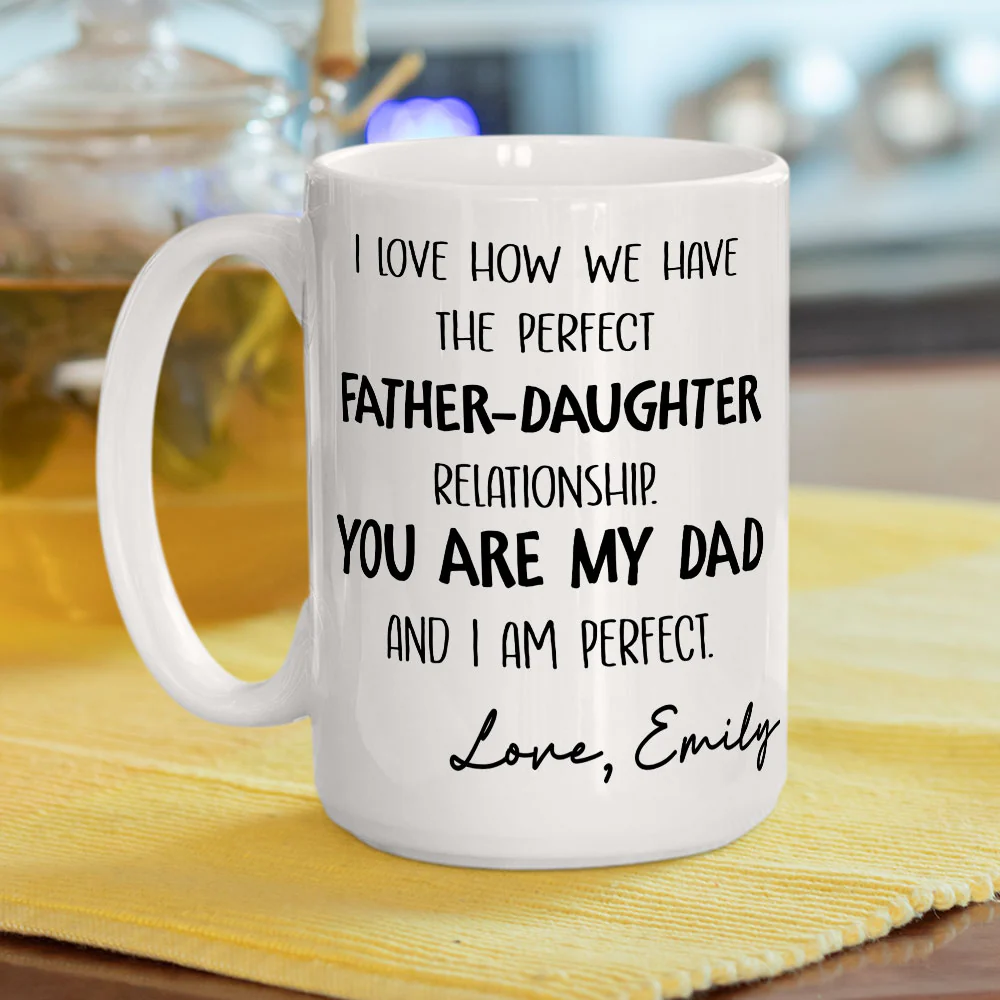 The Perfect Relationship - Personalized Custom Coffee Mug - Image 5