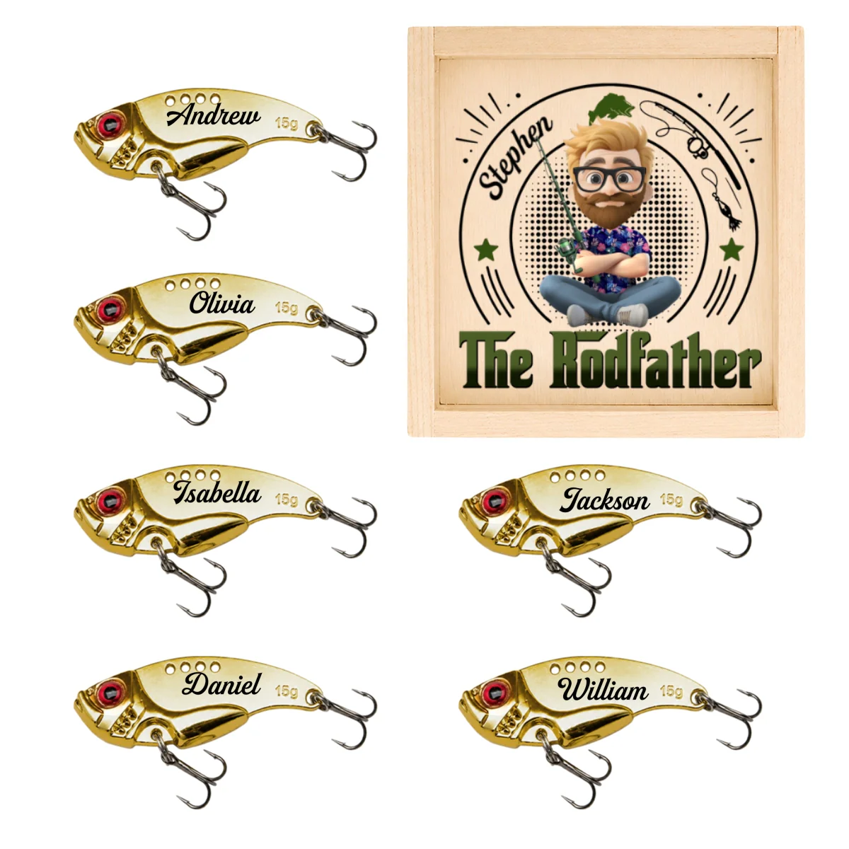 The Rodfather - Personalized Custom Fishing Lure - Image 7