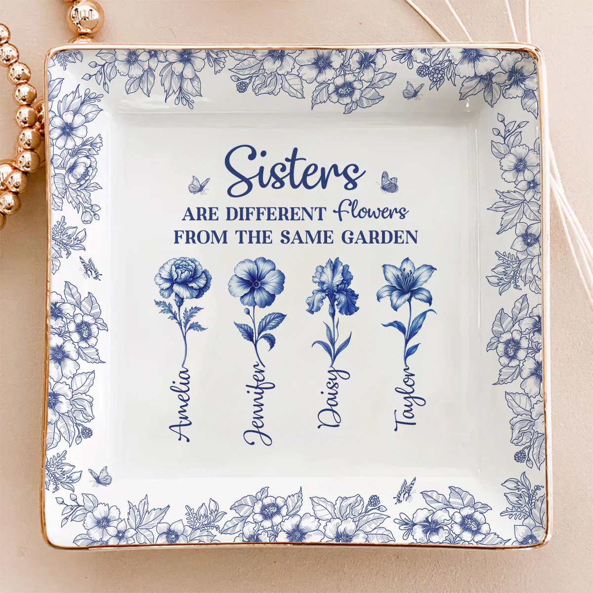 The Same Garden - Personalized Custom Jewelry Dish - Image 2