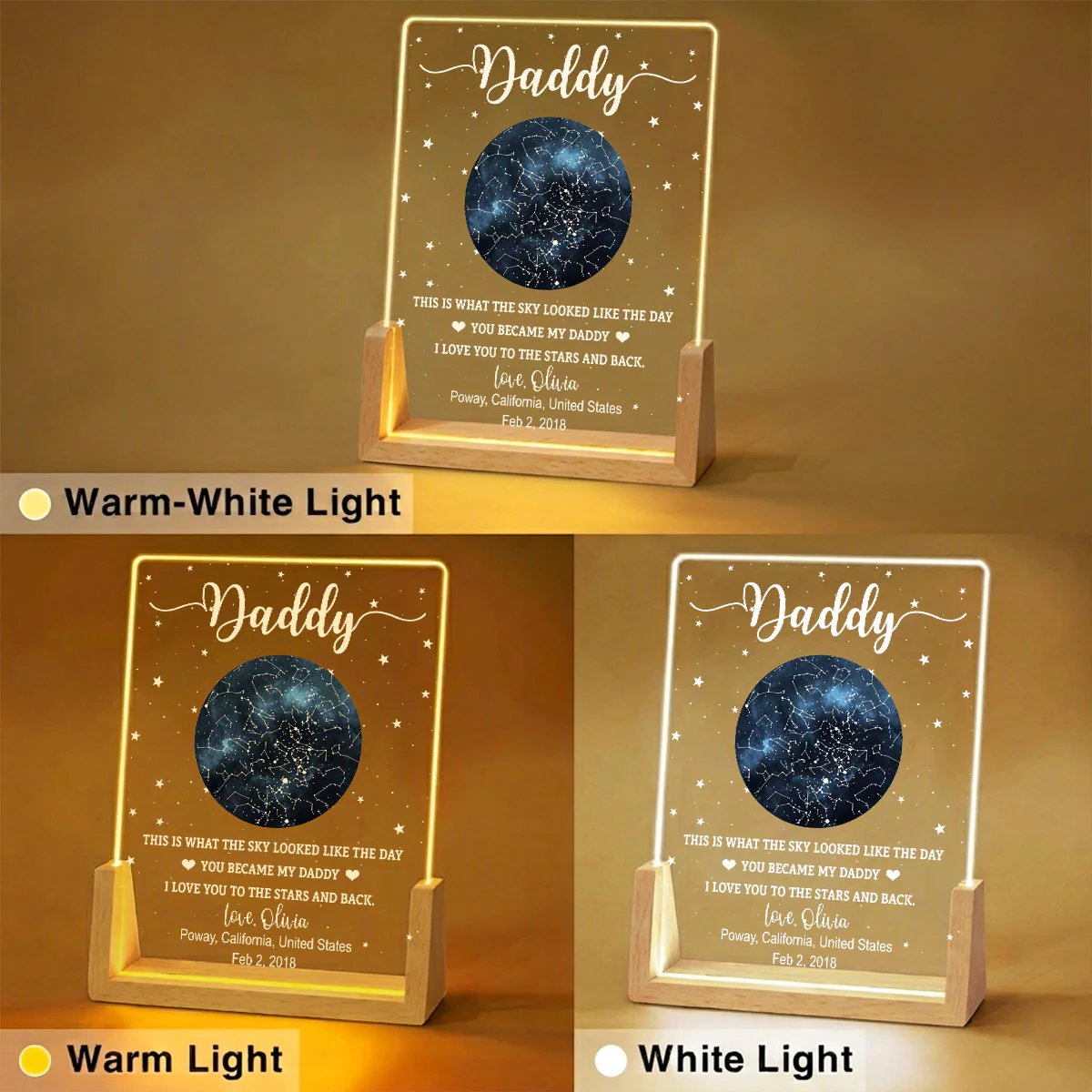 The Sky Looked Like 2 - Personalized Custom Night Light - Image 5