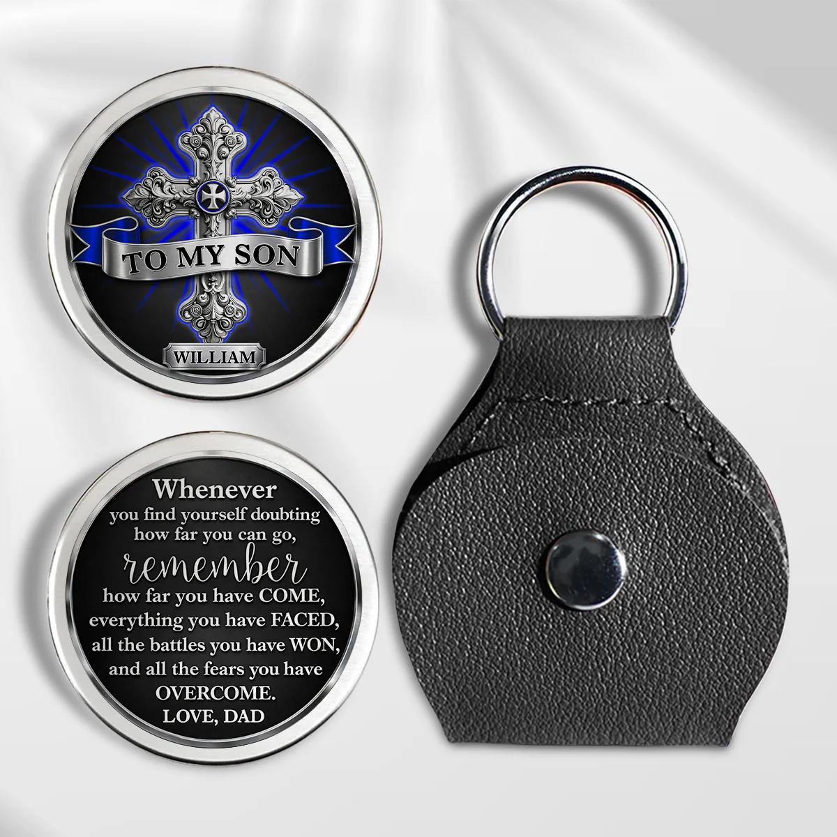 The Strongest Man - Personalized Custom 3D Effect Pocket Hug