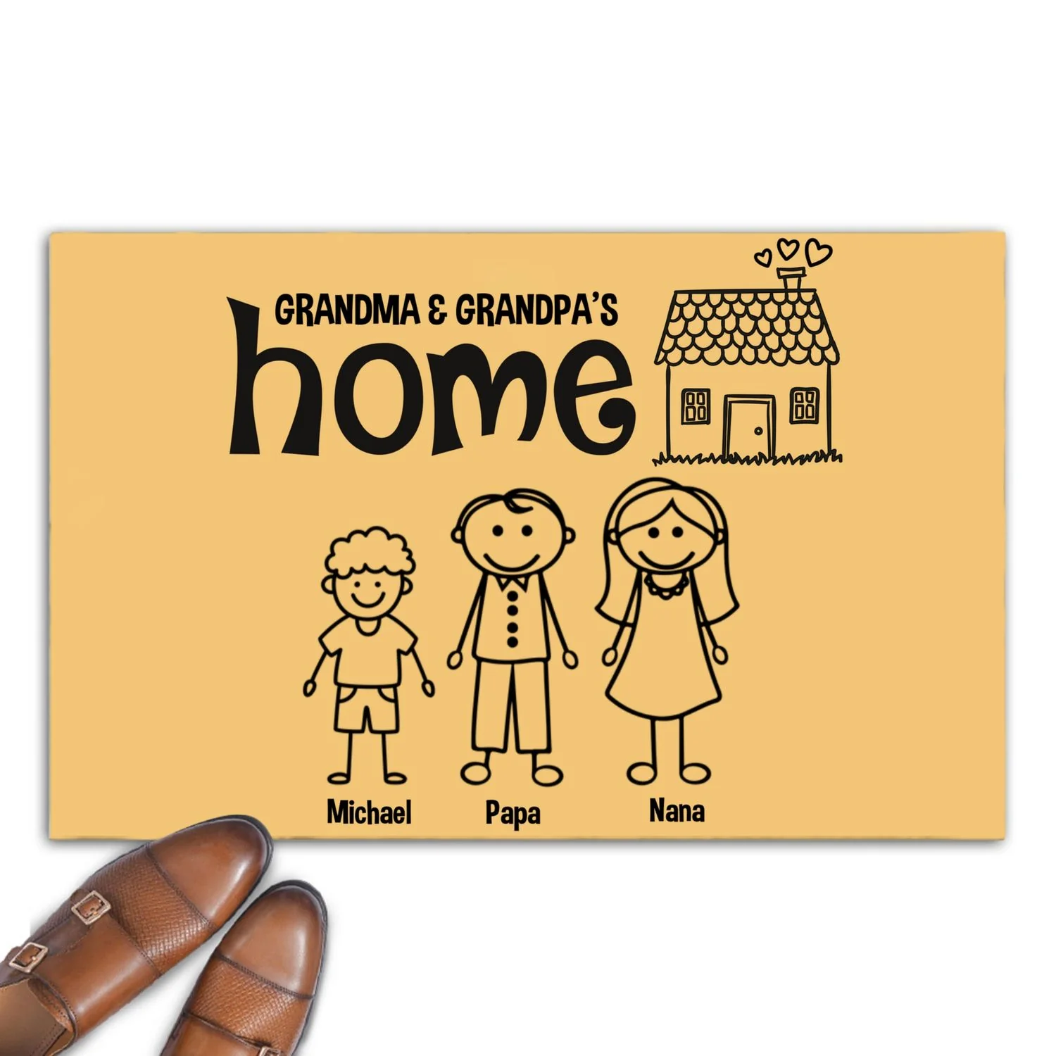 There Is No Place Like - Personalized Custom Doormat - Image 7