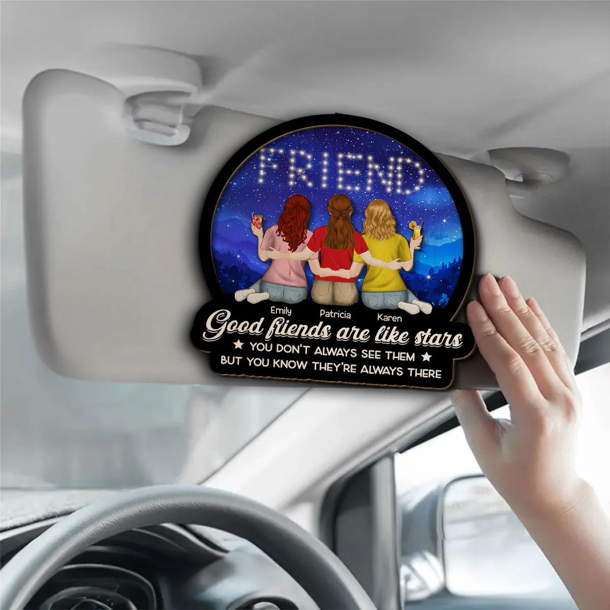 They Are Always There - Personalized Custom Car Visor Clip - Image 2