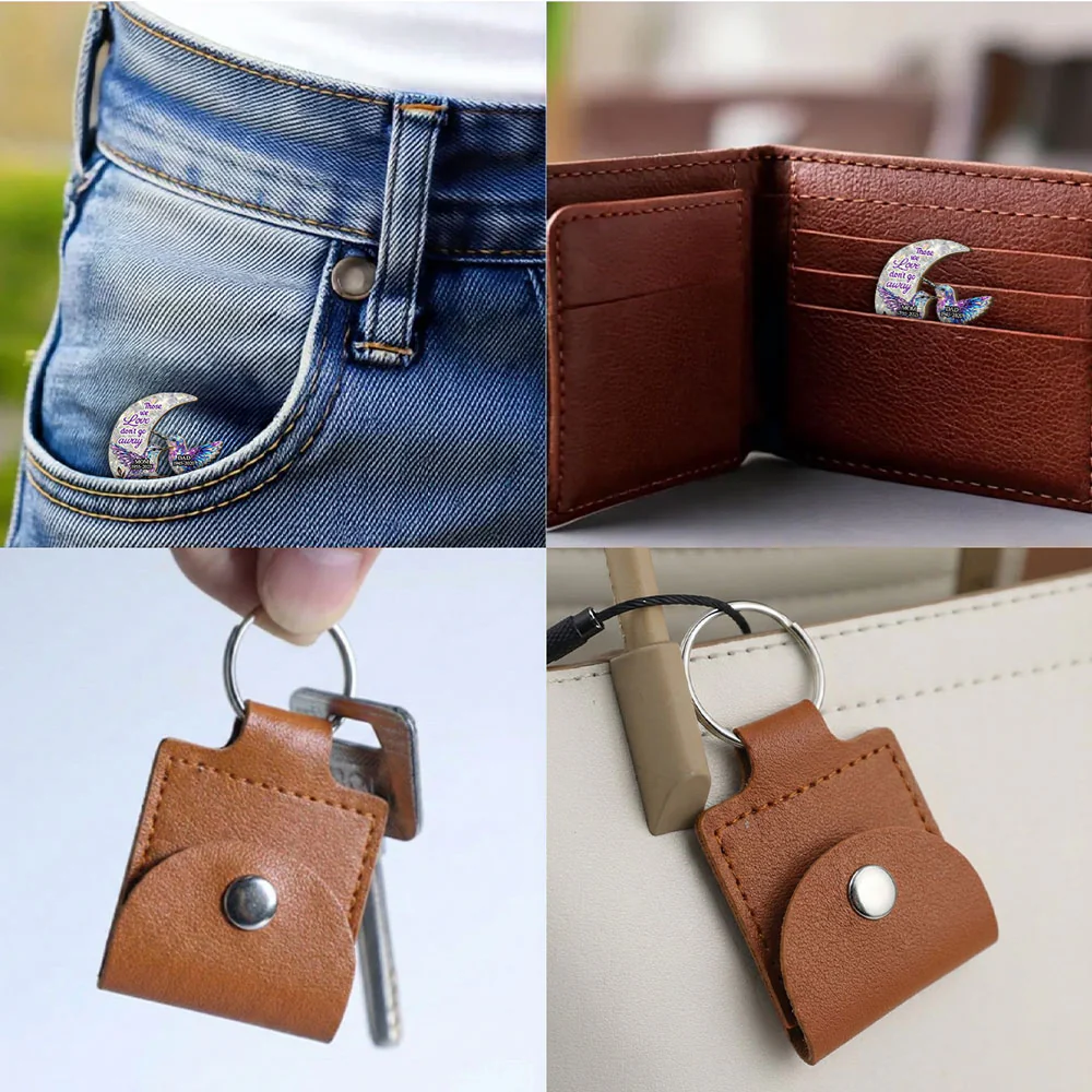 They Never Go Away - Personalized Custom 3D Effect Wooden Pocket Hug - Image 3