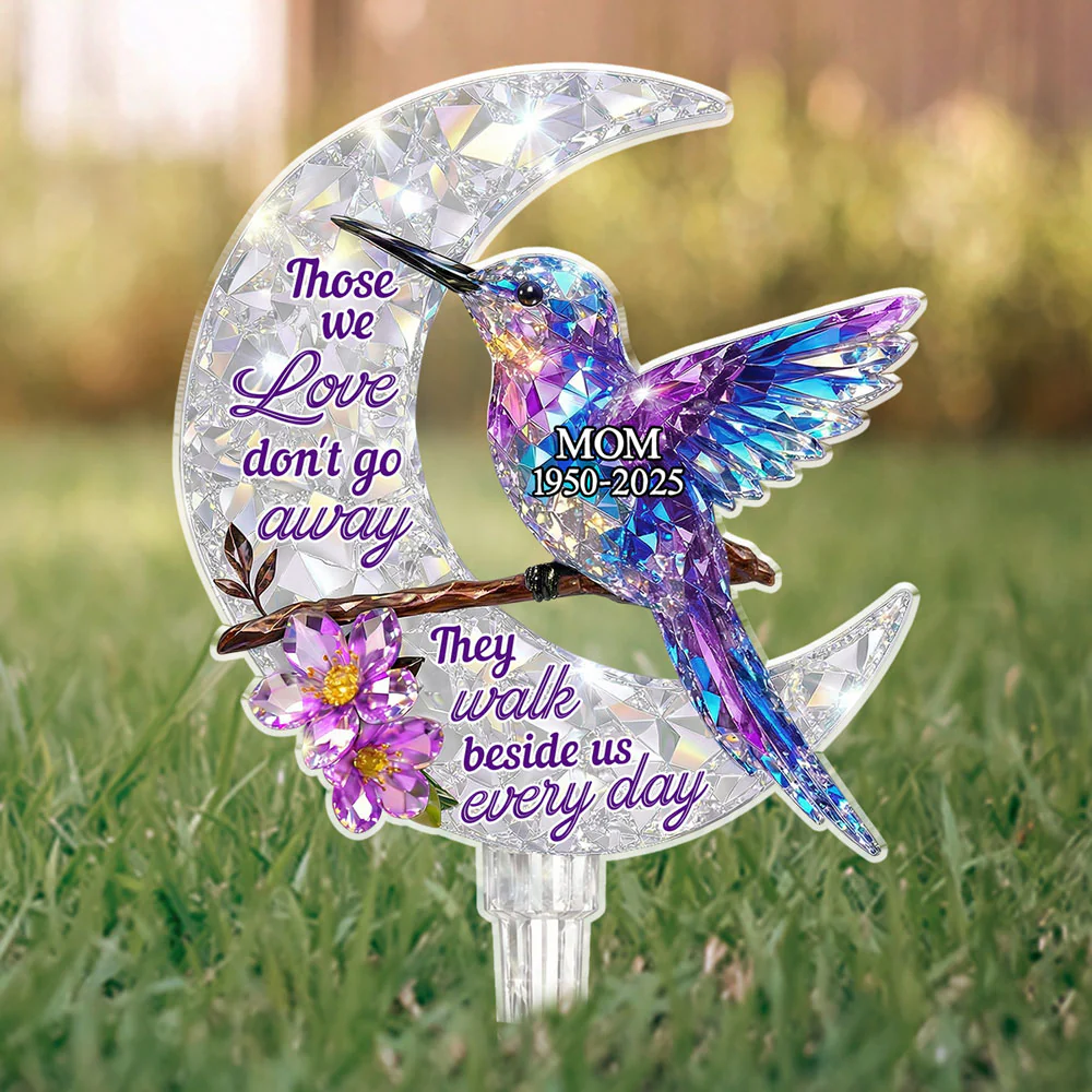 They Never Go Away - Personalized Custom 3D Effect Acrylic Garden Stake - Image 4