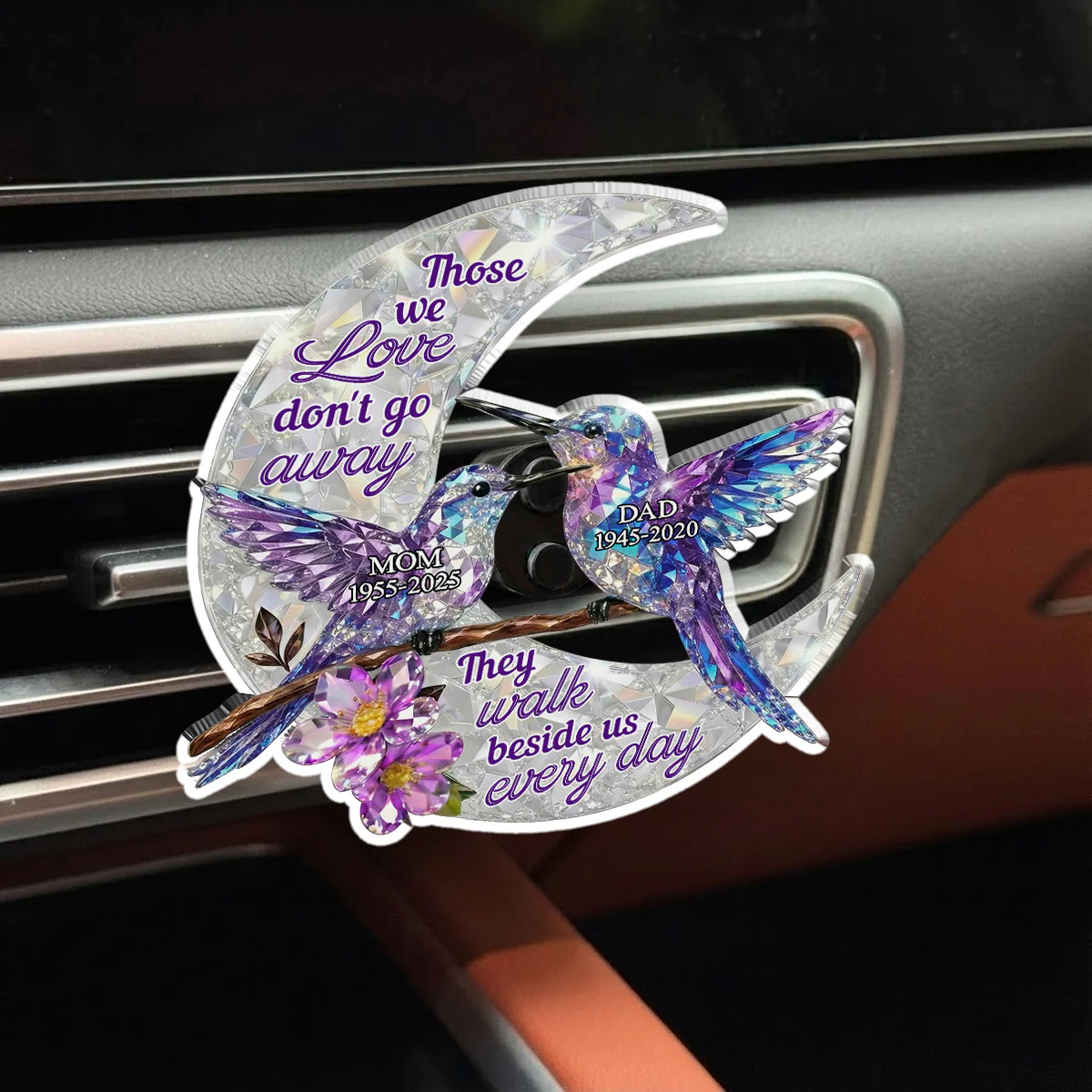 They Never Go Away - Personalized Custom Car Vent Clip - Image 4
