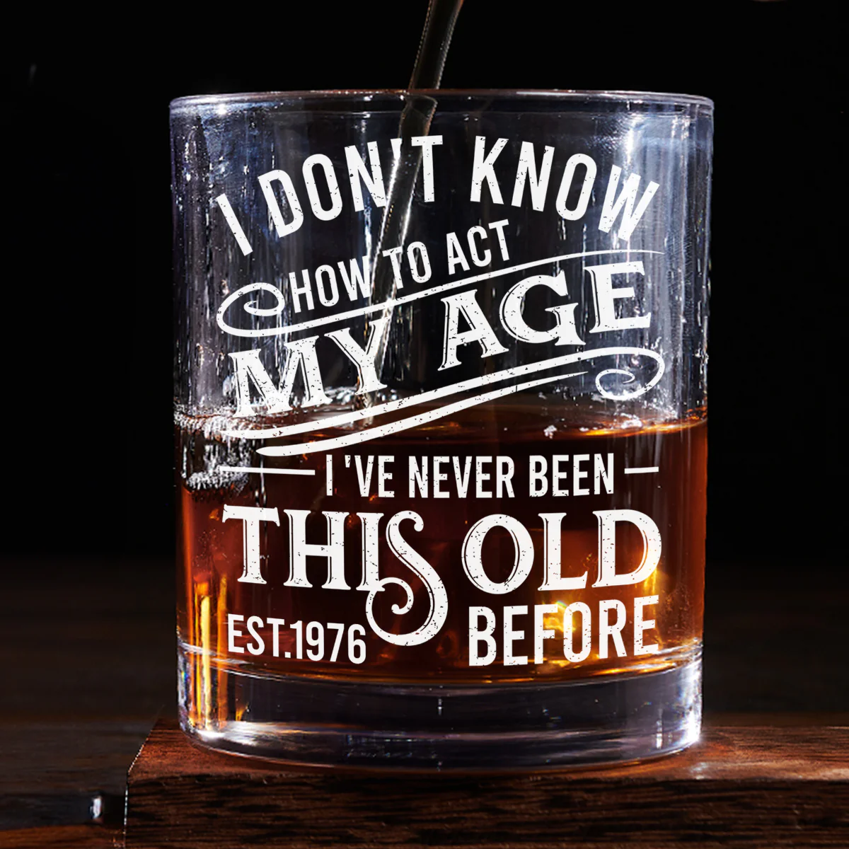 This Age - Personalized Custom Whiskey Glass - Image 2