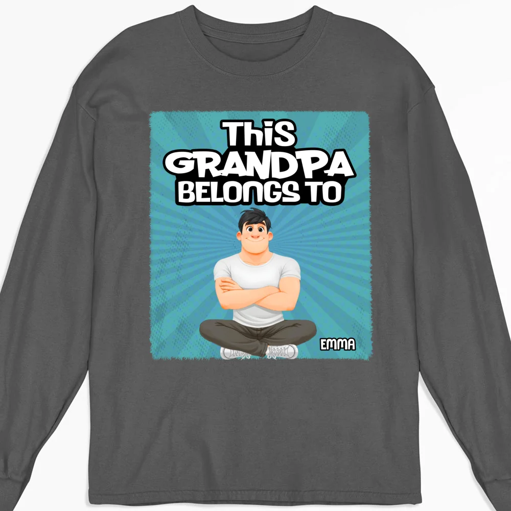 This Cartoon Grandpa Belongs To - Personalized Custom Shirt - Image 12