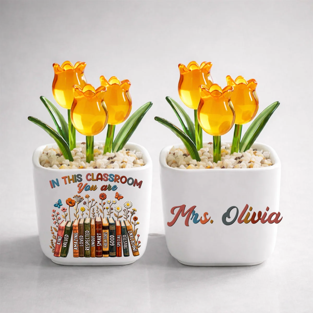This Class - Personalized Custom Glass Everlasting Tulips - Image 10