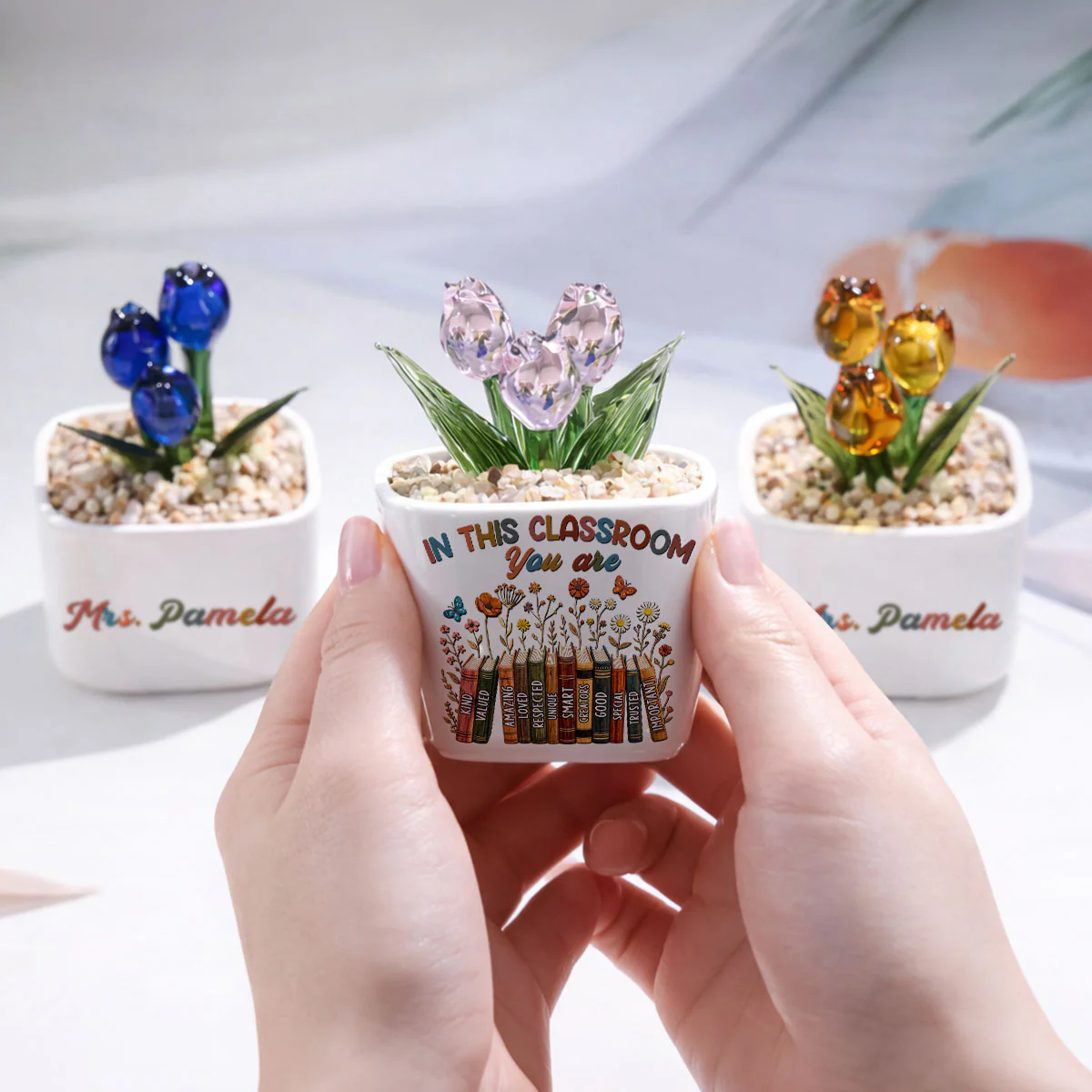 This Class - Personalized Custom Glass Everlasting Tulips - Image 5