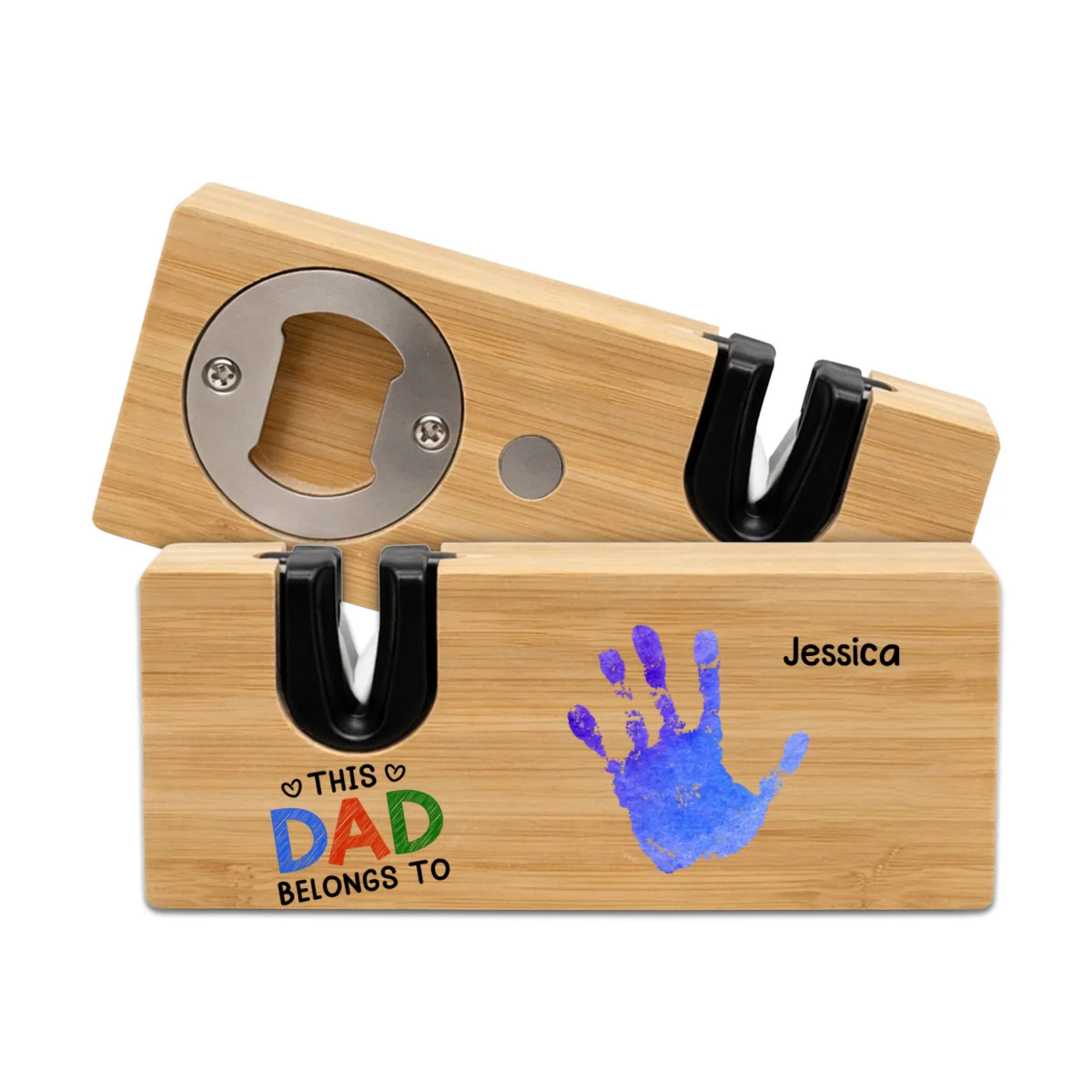 This Daddy Belongs To - Personalized Custom Opener Sharpener Stowel - Image 7