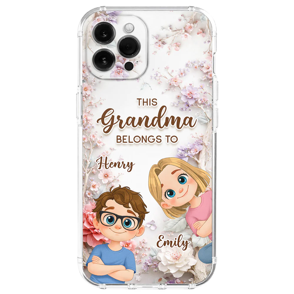 This Grandma Belongs To - Personalized Custom 3D Effect Phone Case