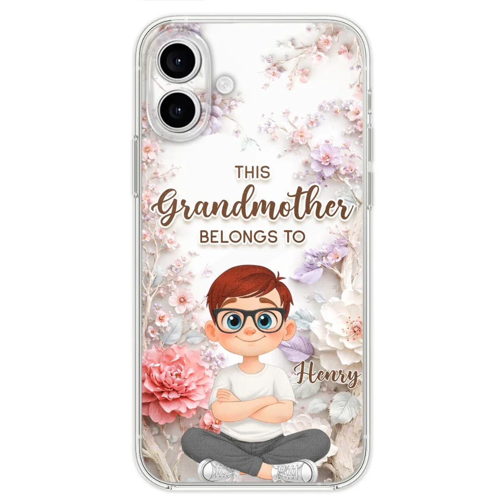 This Grandma Belongs To - Personalized Custom 3D Effect Phone Case - Image 26