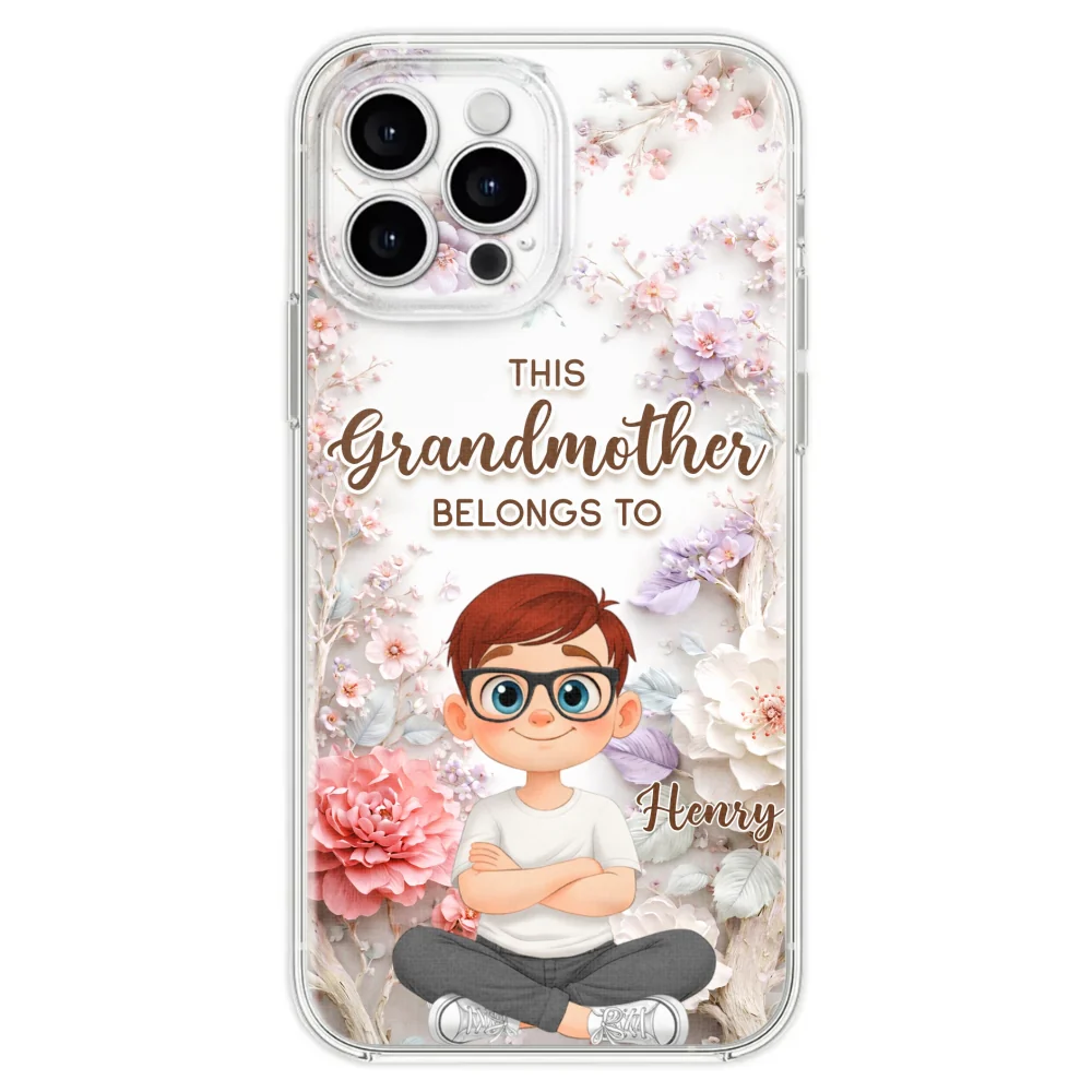 This Grandma Belongs To - Personalized Custom 3D Effect Phone Case - Image 27
