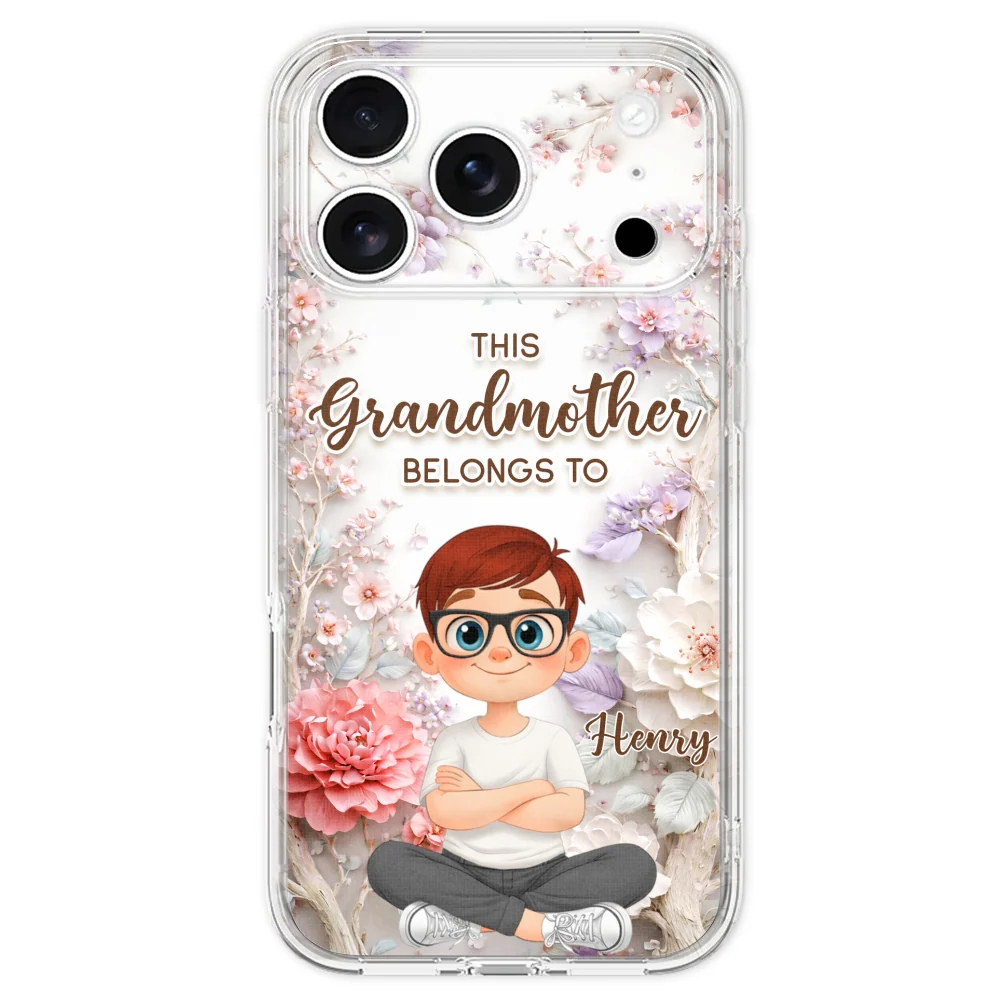 This Grandma Belongs To - Personalized Custom 3D Effect Phone Case - Image 30