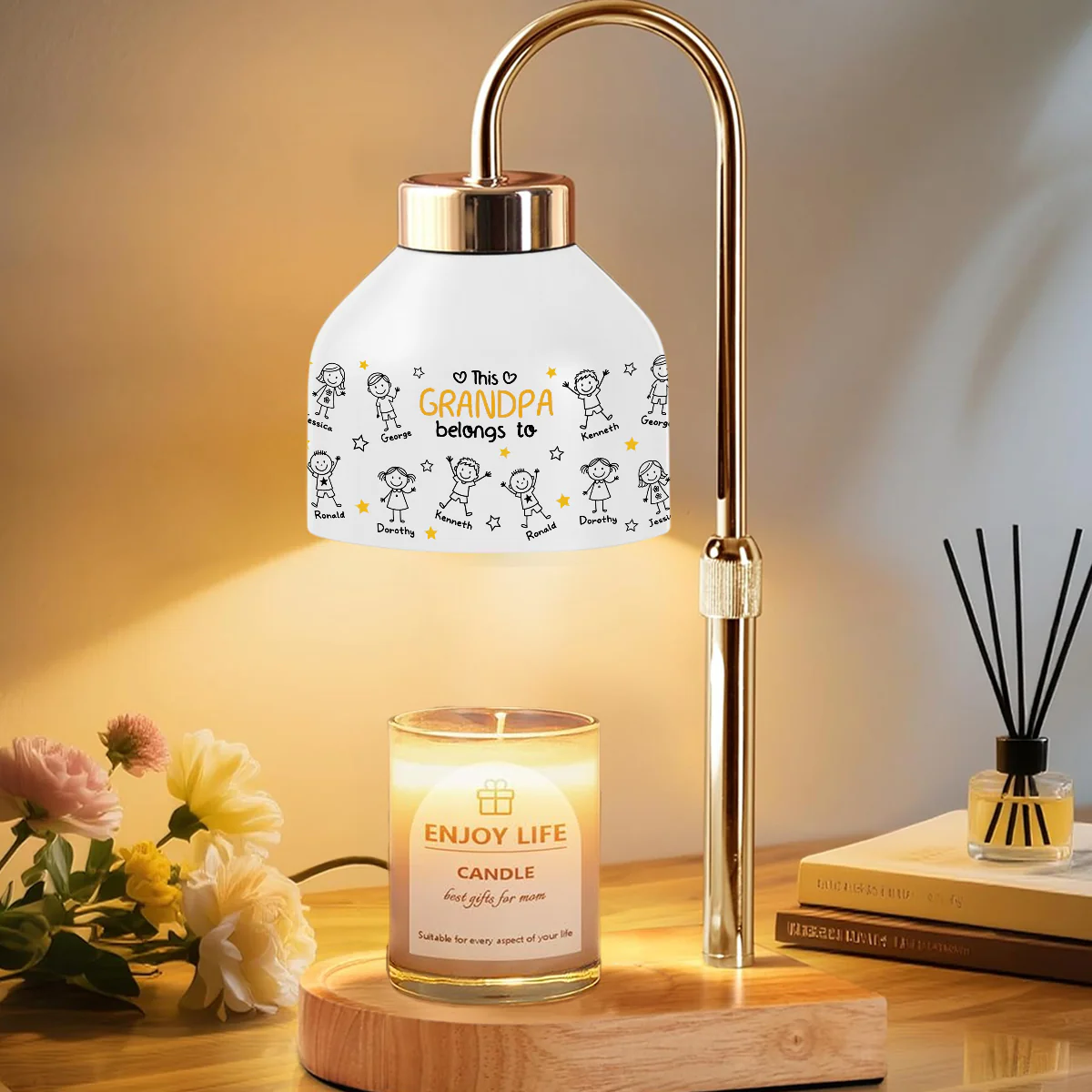 This Grandma Belongs To - Personalized Custom Candle Warmer Lamp