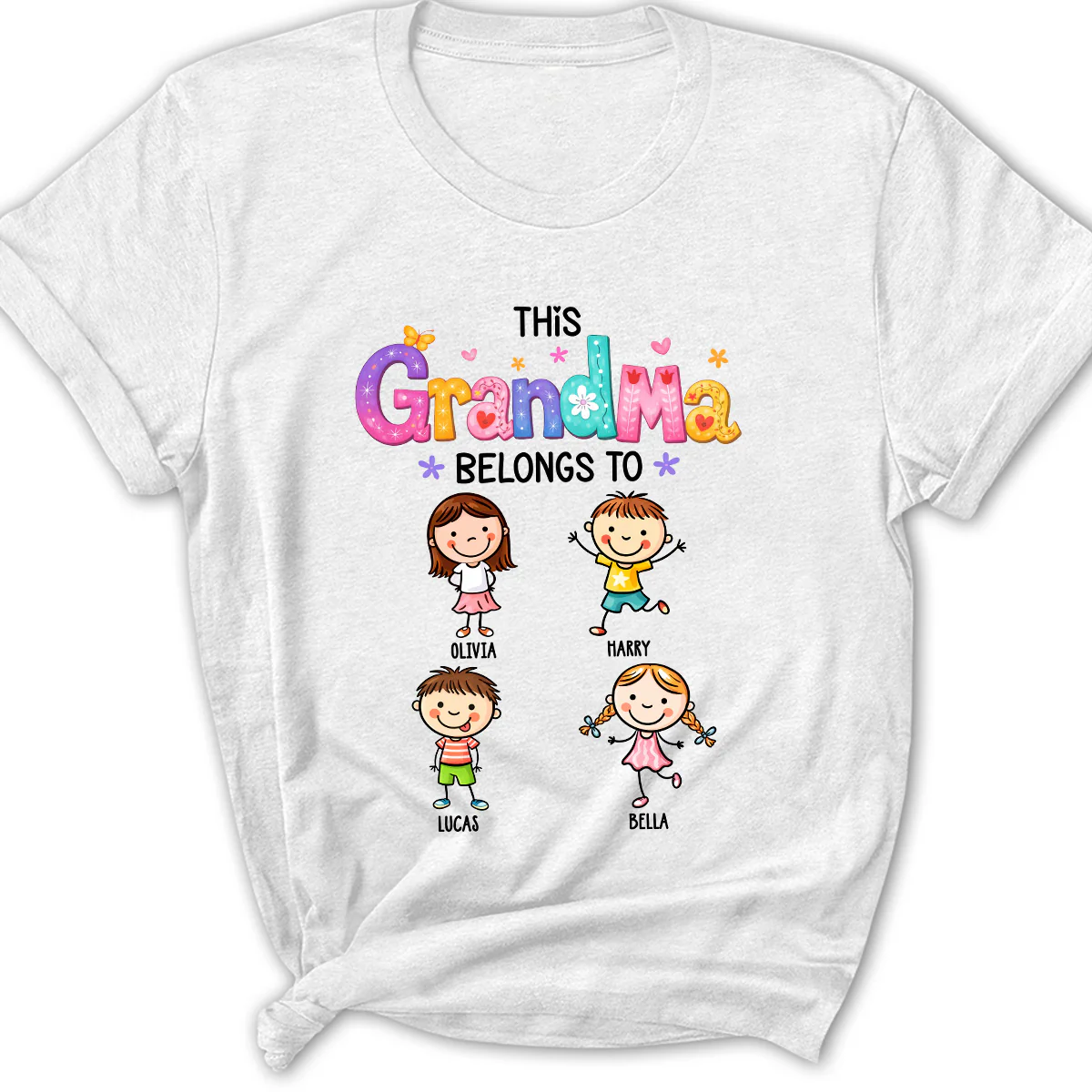 This Grandma Means The World - Personalized Custom Shirt - Image 2