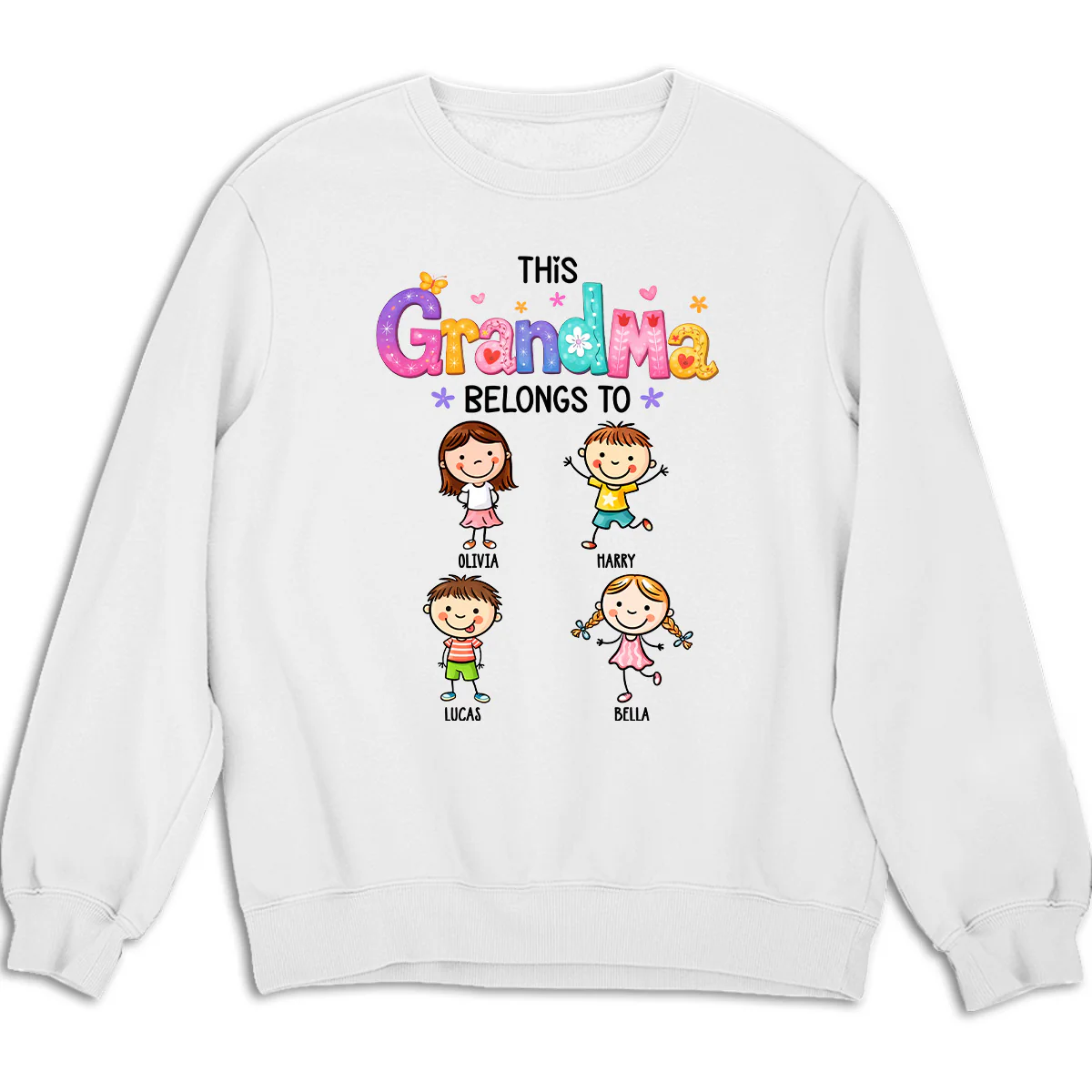 This Grandma Means The World - Personalized Custom Shirt - Image 4