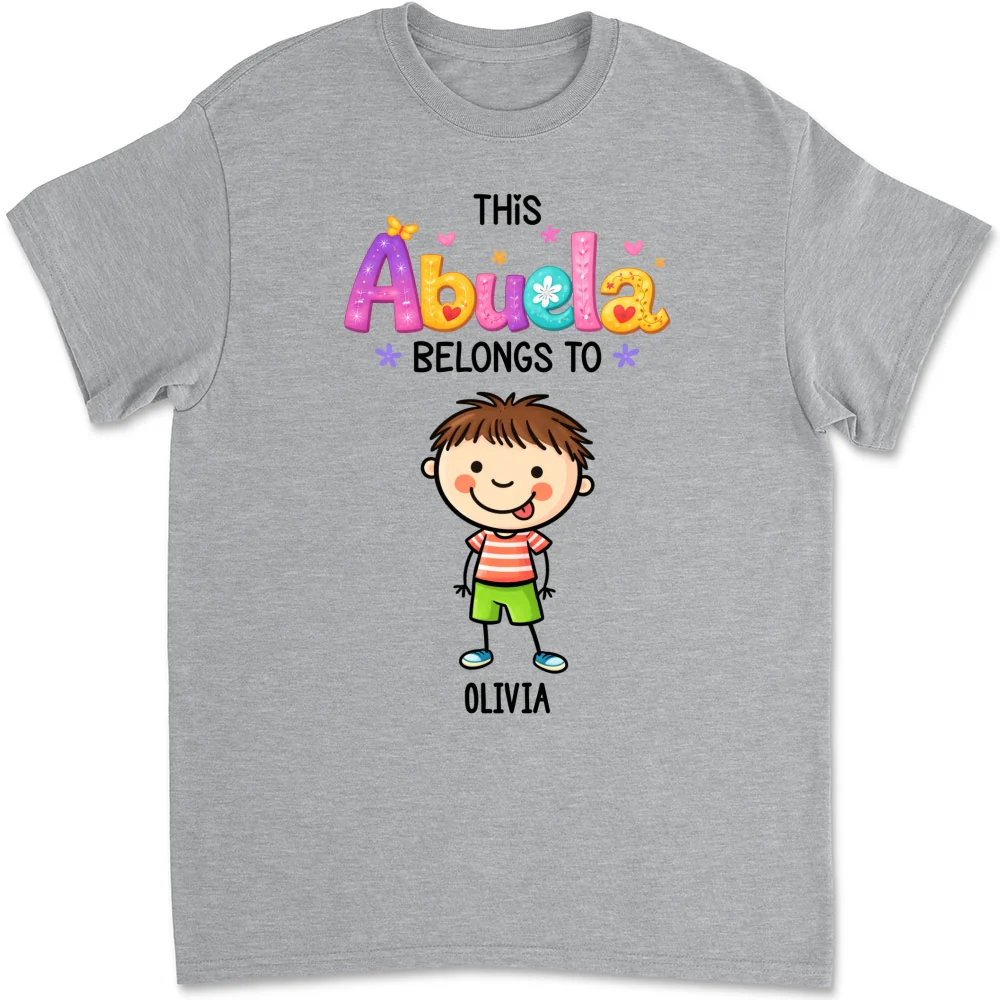 This Grandma Means The World - Personalized Custom Shirt - Image 8