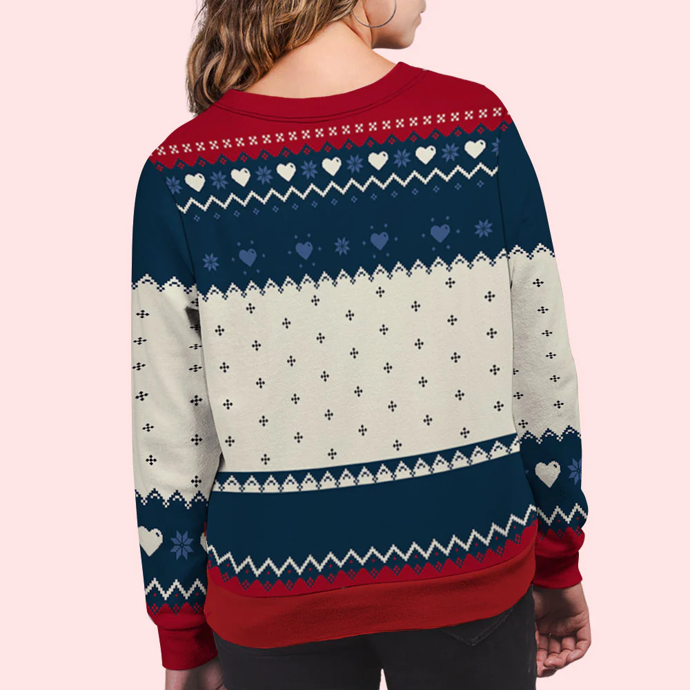 This Grandma Mom Belongs To - Personalized Custom All-Over-Print Sweatshirt - Image 4