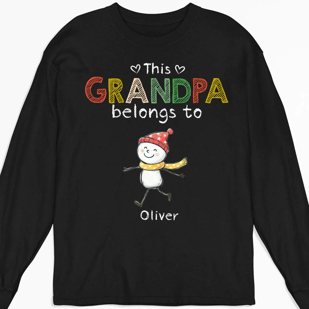 This Grandpa Belongs To His Crew - Personalized Custom Shirt - Image 10
