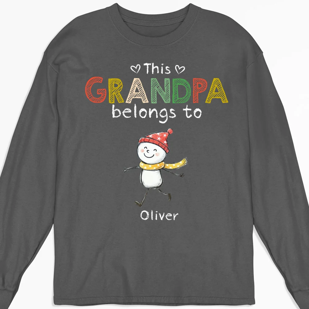 This Grandpa Belongs To His Crew - Personalized Custom Shirt - Image 11