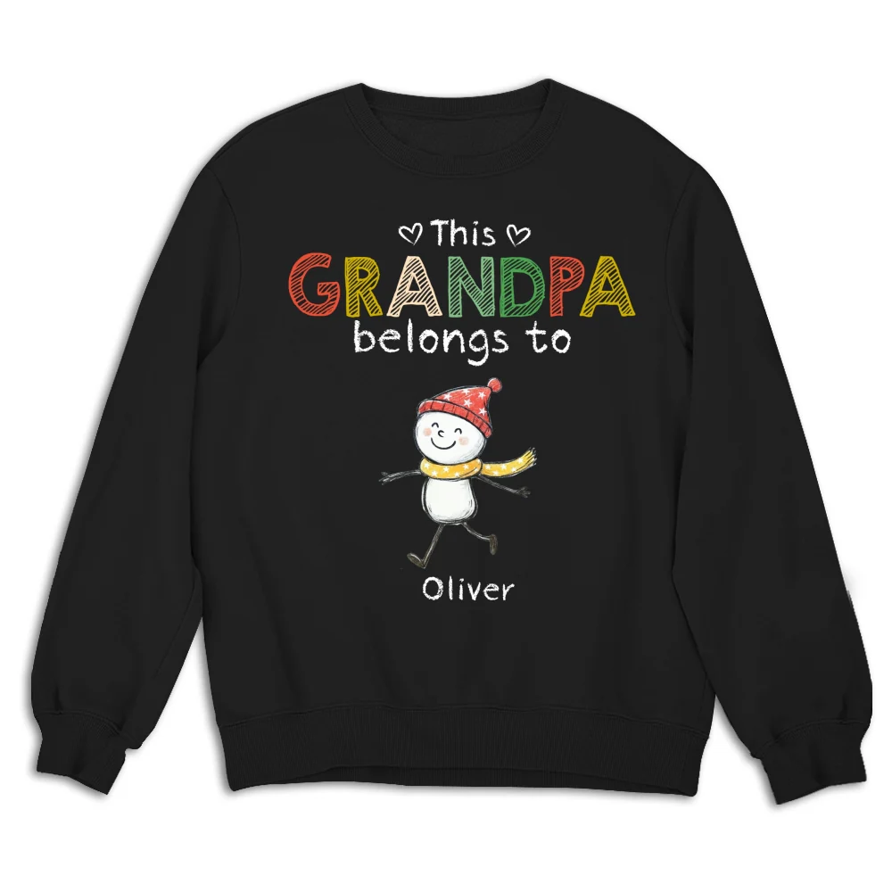 This Grandpa Belongs To His Crew - Personalized Custom Shirt - Image 13