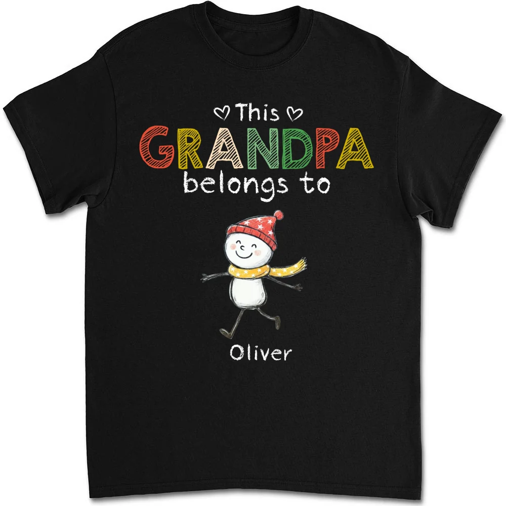 This Grandpa Belongs To His Crew - Personalized Custom Shirt - Image 6