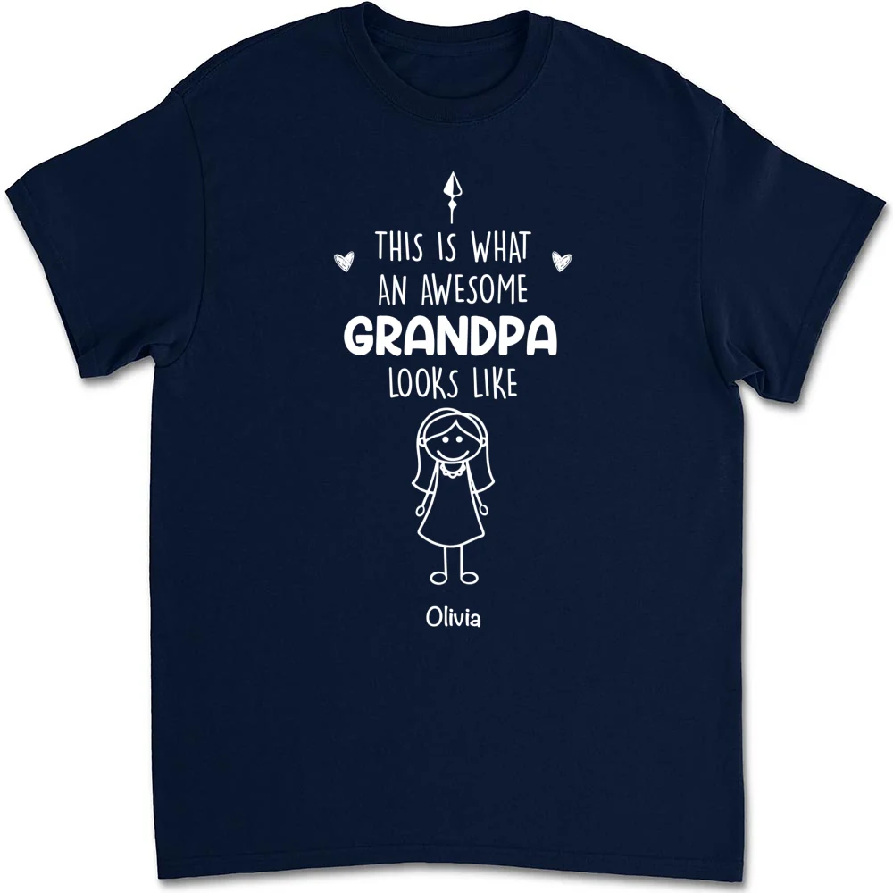 This Is What An Awesome Grandpa Looks Like - Personalized Custom Shirt - Image 8