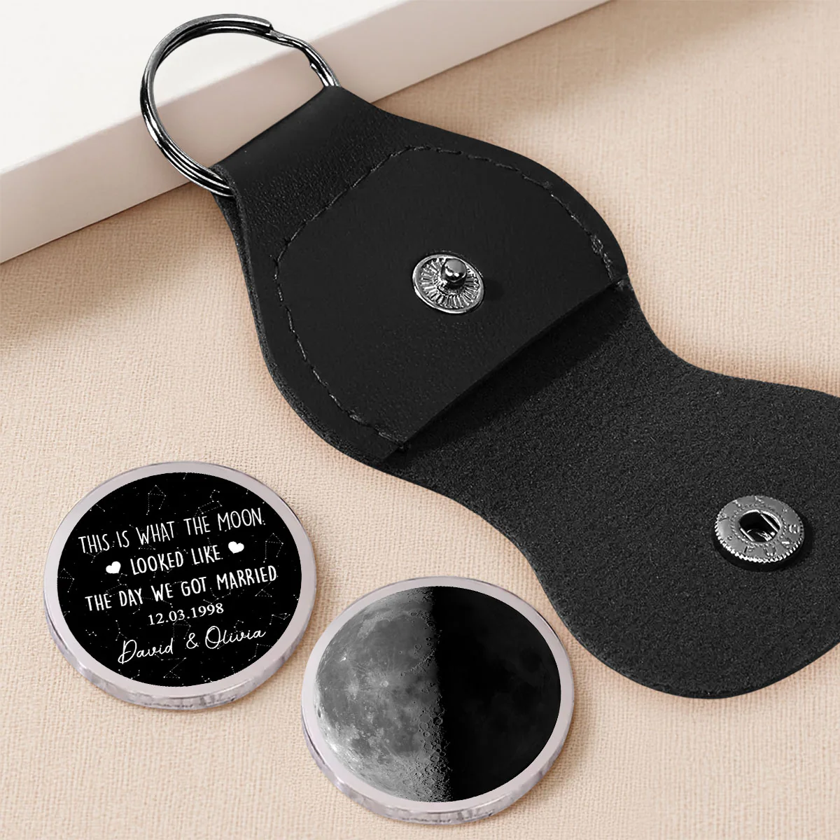 This Is What The Moon Looked Like - Personalized Custom Pocket Hug - Image 2
