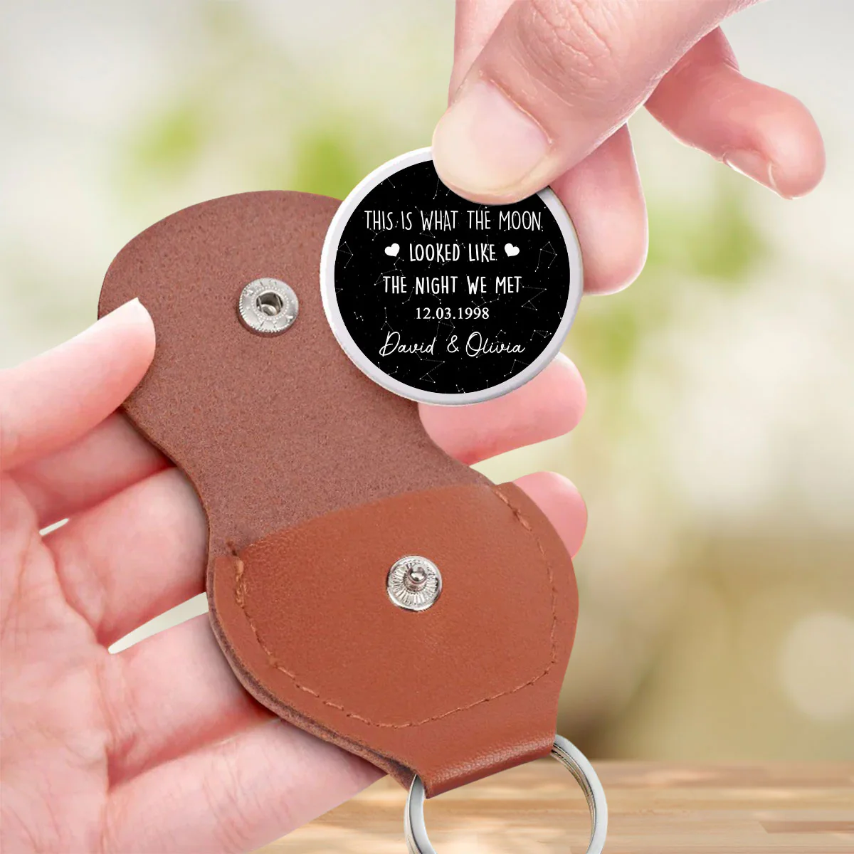 This Is What The Moon Looked Like - Personalized Custom Pocket Hug - Image 3