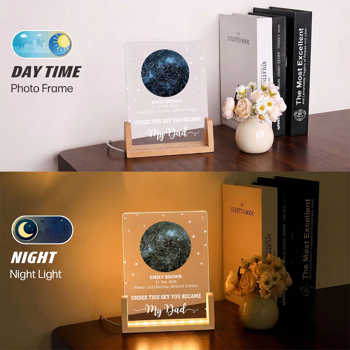 This Is What The Sky Looked Like 2 - Personalized Custom Night Light - Image 6