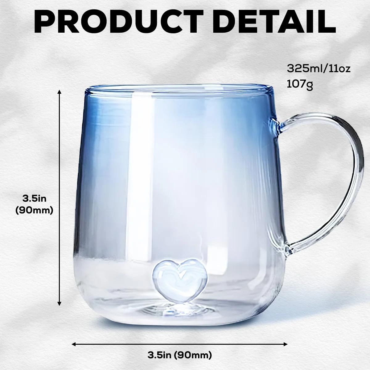 This Nana Belongs To - Personalized Custom Blue Gradient Glass Mug - Image 5