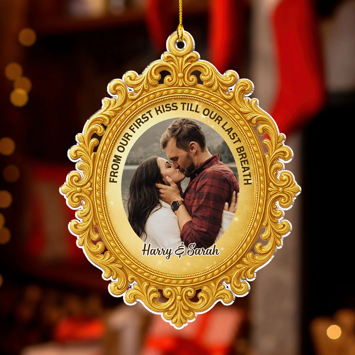 Till Our Last Breath Photo - Personalized Custom 3D Effect Acrylic Ornament - Image 2