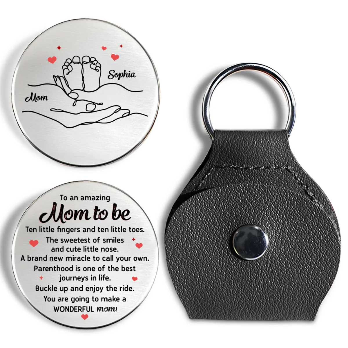 To An Amazing Mom To Be - Personalized Custom Pocket Hug - Image 5