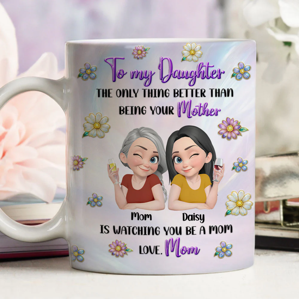 To My Amazing Daughter - Personalized Custom 3D Inflated Effect Mug - Image 5