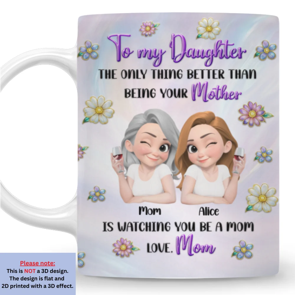 To My Amazing Daughter - Personalized Custom 3D Inflated Effect Mug - Image 8